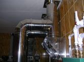 Фото: дымоход из оцинкованной стальной трубы