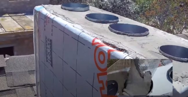 Фото Армирующий слой из цементной смеси