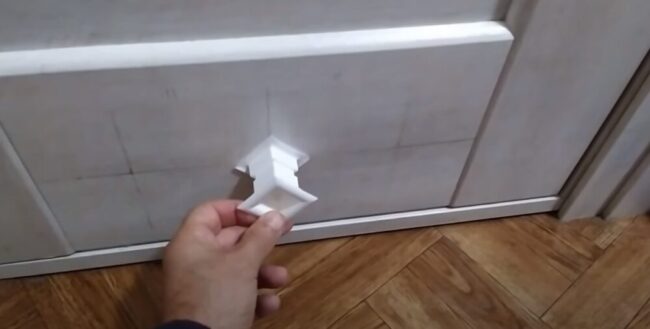 Фото Нанесение разметки под решетки