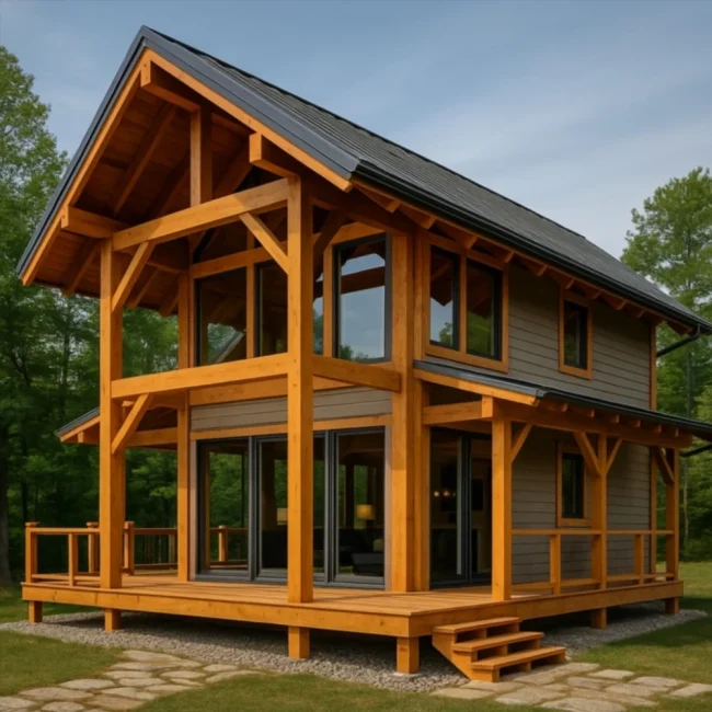 Дом в стиле Post and Beam: особенности, преимущества и нюансы строительства