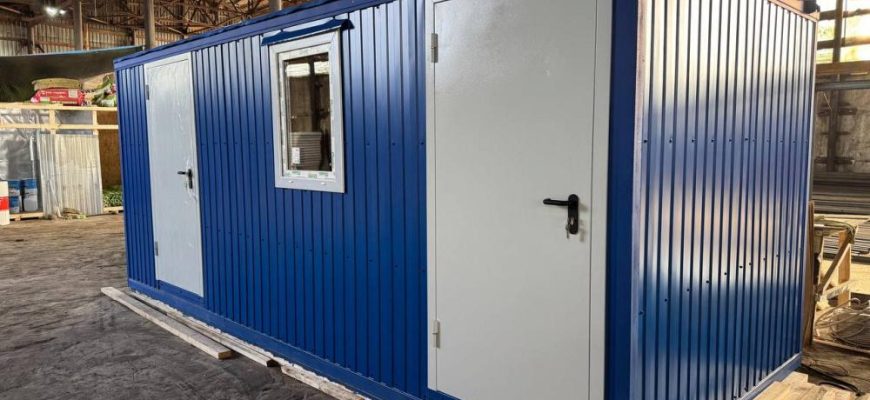 Модульные санузлы контейнерного типа от производственной компании Оптибыт