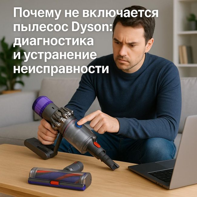Почему не включается пылесос Dyson: диагностика и устранение неисправности