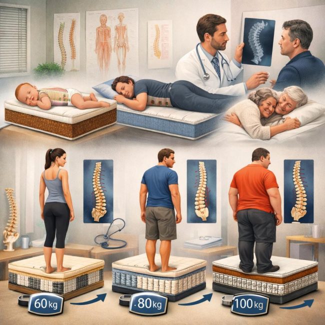 Как выбрать жесткость ортопедического матраса исходя из веса и возраста: подробные рекомендаций и медицинские обоснования