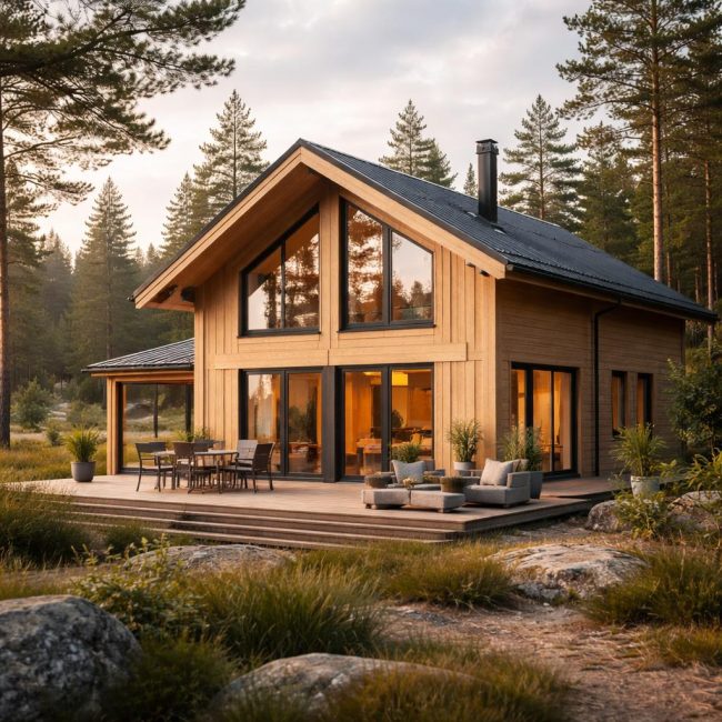 Каркасные дома в скандинавском стиле: особенности и преимущества