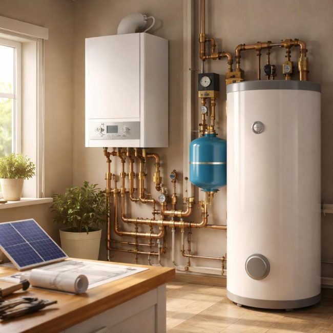 Отопление и горячее водоснабжение частного дома: принципы и решения