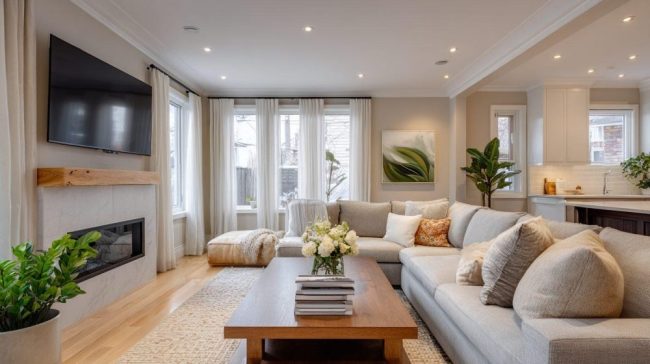 Пример косметического ремонта интерьера частного дома