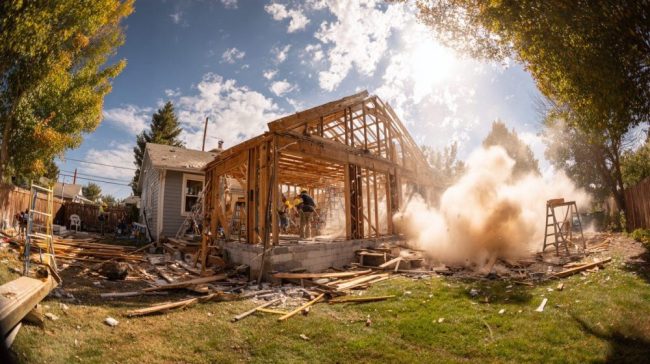 Процесс капитального ремонта частного дома с демонтажем и укреплением