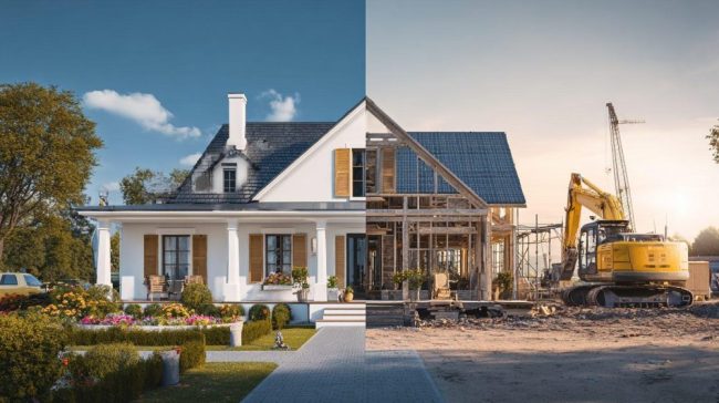 Сравнение косметического и капитального ремонта частного дома