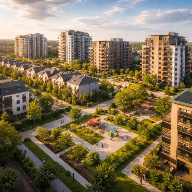 Как участки застроены в современных жилых комплексах: подходы и особенности планировки