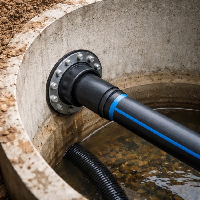 Ввод ПНД-трубы в колодец: конструктивные решения и практические нюансы