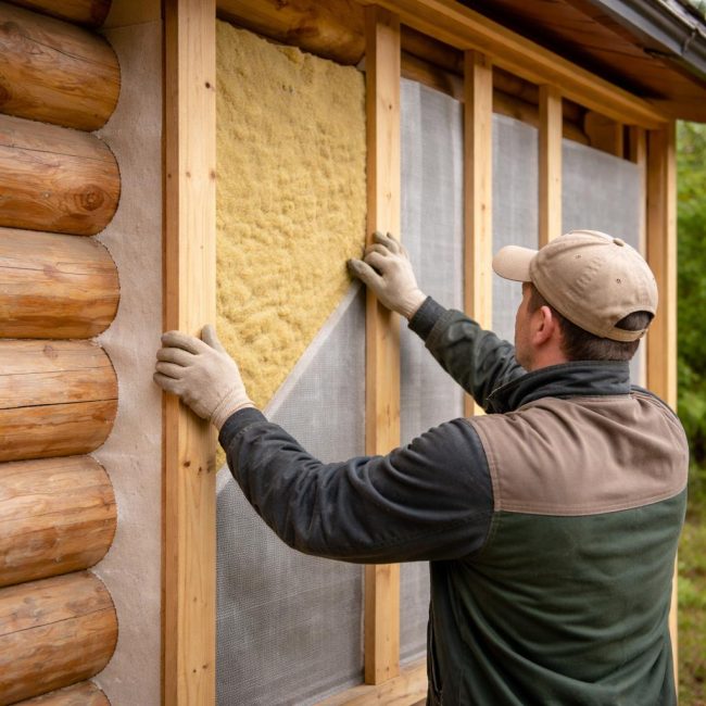 Чем утеплить срубовой дом снаружи: как выбрать систему утепления, не нарушая работу древесины