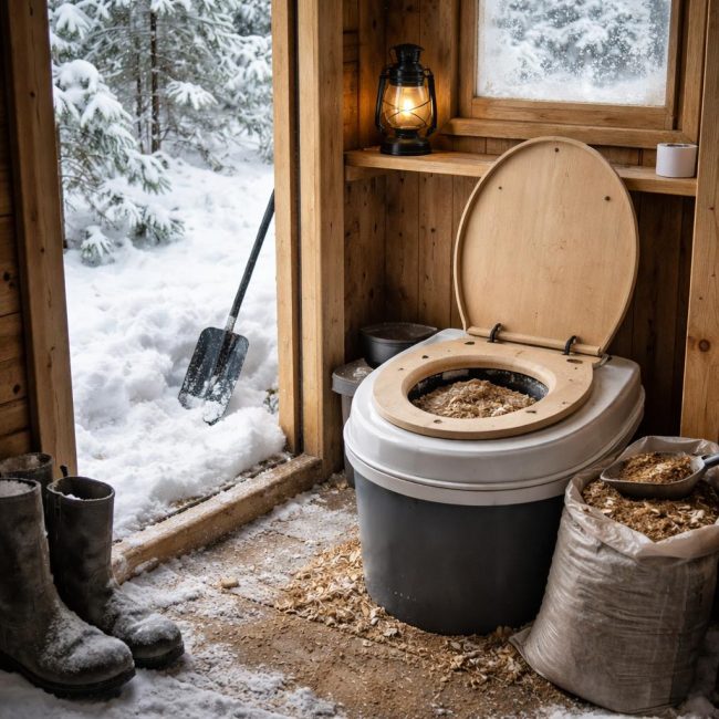 Зимняя эксплуатация торфяного туалета: когда он работает, а когда превращается в проблему