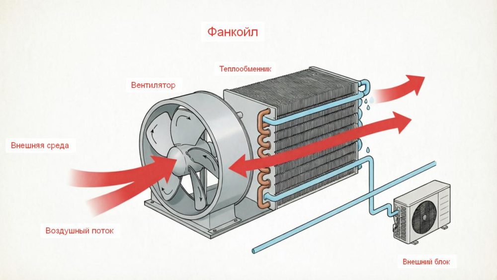 Принцип работы фанкойла