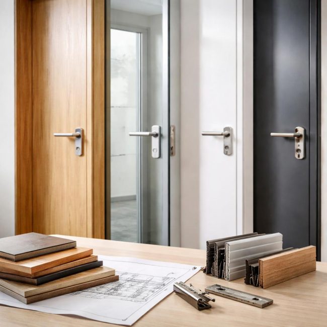 Выбор материала для офисных дверей