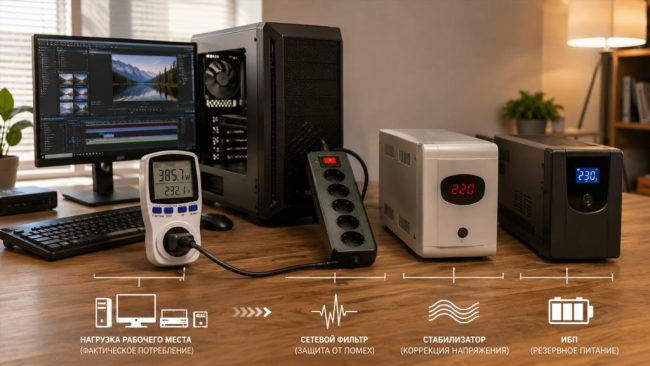 Чем отличаются сетевой фильтр, стабилизатор и ИБП